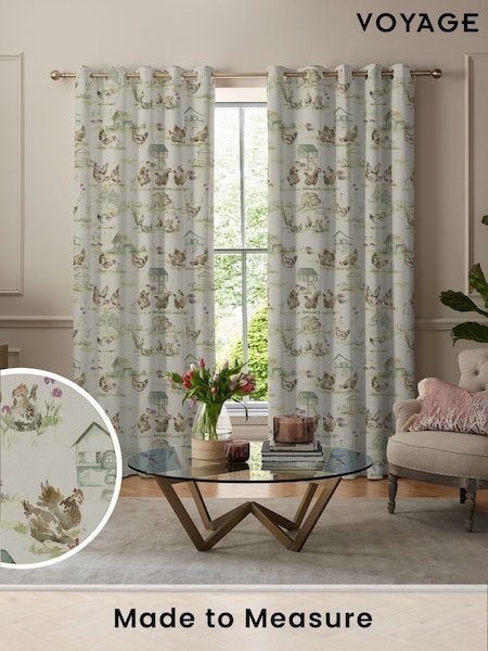 Voyage Natural Linen Henny Penny Made to Measure Curtains (C98066) | £109