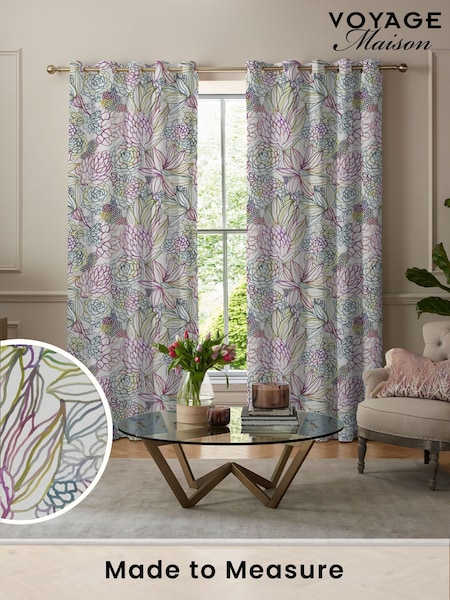 Voyage Sorbet Purple Althorp Made to Measure Curtains (C98390) | £109