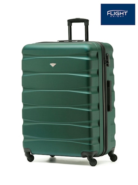 Flight Knight Large Hardcase Lightweight Check In Suitcase With 4 Wheels (C99757) | £80