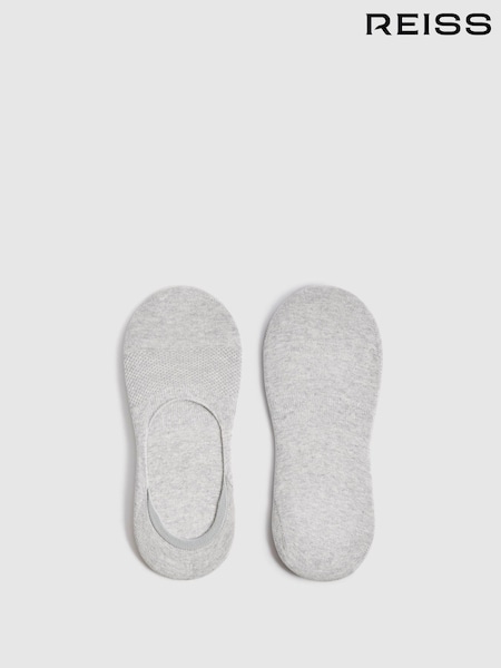 Reiss Grey Melange Axis Trainer Socks (D00235) | £8