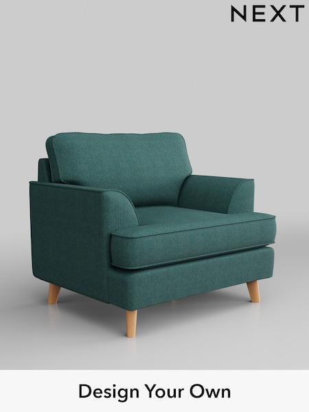 Tweedy Chenille/Dark Teal Green Peyton (D00432) | £525