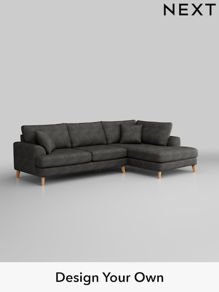 Monza Faux Leather Easy Clean/Dark Grey Parker (D00619) | £2,350