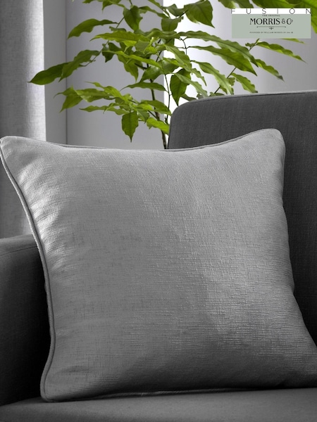 Fusion Silver Strata Woven Filled Cushion (D03068) | £16
