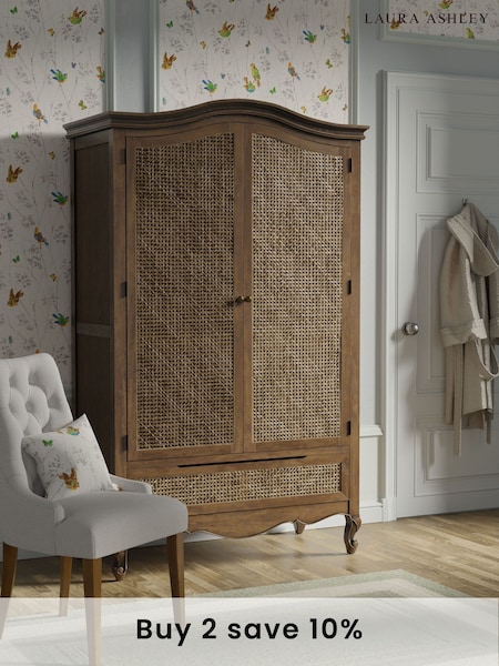 Laura Ashley Brown Montpellier Double 1 Drawer Wardrobe (D03612) | £1,825