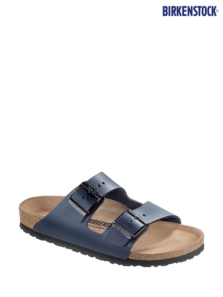 Birkenstock Turquoise Blue Arizona Leather Sandals (D03896) | £95