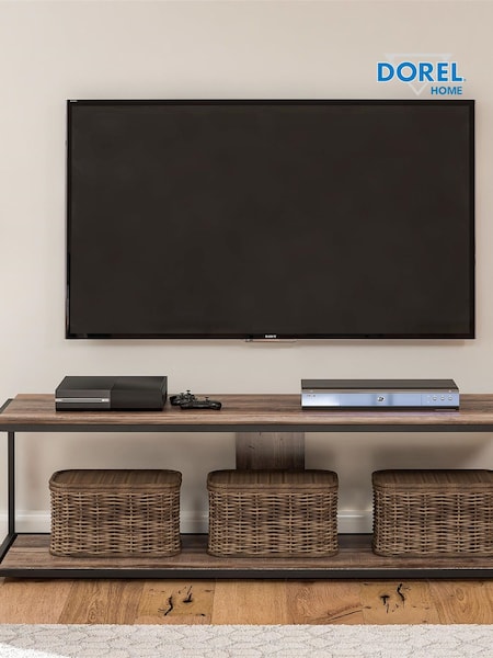 Dorel Home Weathered Oak Europe Quincy TV Stand 65" (D04152) | £195