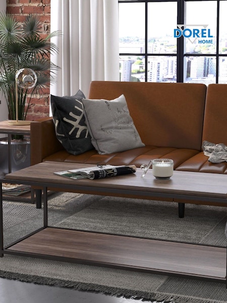 Dorel Home Weathered Oak Europe Quincy Coffee Table (D04153) | £145