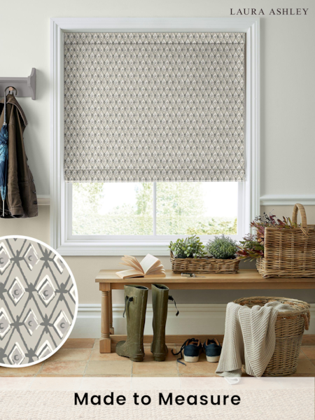 Laura Ashley Silver Saron Made To Measure Roman Blinds (D04311) | £79