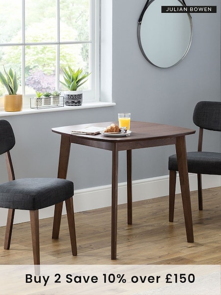 Julian Bowen Walnut Lennox Square 4 Seater Dining Table (D06448) | £140