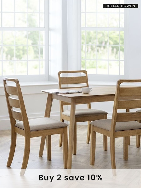 Julian Bowen Brown Boden 6 Seater Dining Table (D06466) | £185
