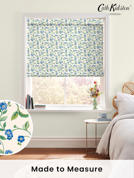 Cath Kidston Blue Forget Me Not Made To Measure Roman 100% Cotton Blinds (D07510) | £75