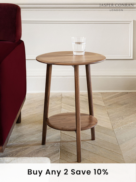 Jasper Conran London Brown Belgrave Walnut Side Table (D07936) | £180