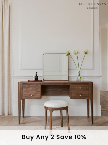 Jasper Conran London Brown Belgrave Walnut Dressing Table (D07995) | £799