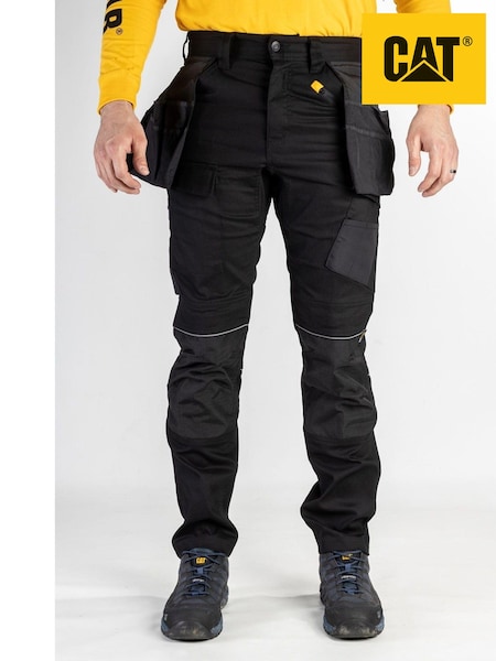 Caterpillar Stretch Pocket Black Trousers (D09485) | £70