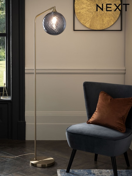 Blue Freya Floor Lamp (D12588) | £99