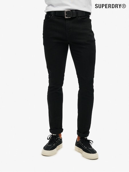 Superdry Black Cotton Slim Jeans (D12618) | £75