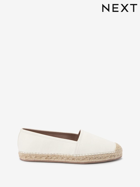 White Forever Comfort® Flat Espadrille Shoes (D12947) | £26
