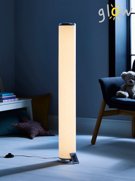 glow White STARBURST CYLINDER FLOOR LAMP (D14340) | £70