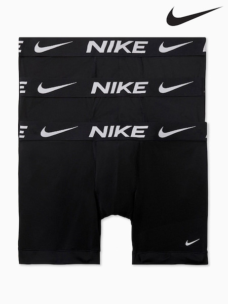 Nike DRI-Fit Essential Micro Black Boxer Briefs 3 Pack (D14919) | £32