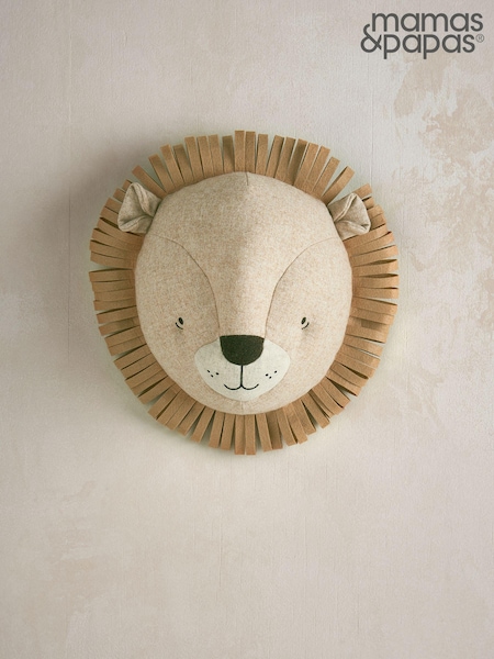 Mamas & Papas Brown Born To Be Wild Wall Lion Head (D15001) | £29