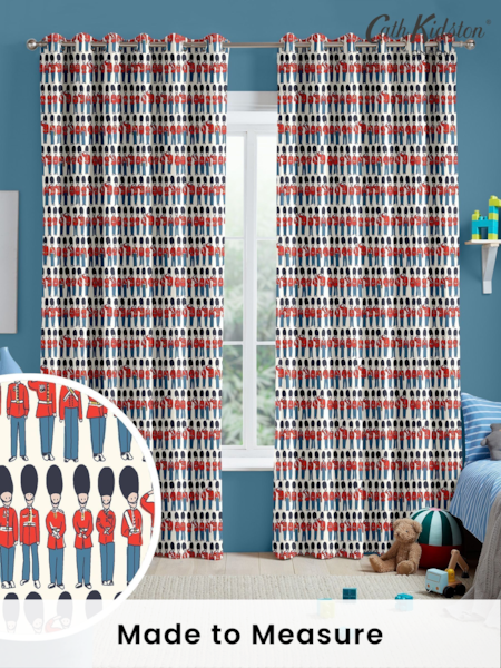 Cath Kidston Multi Kids London Guards Made To Measure 100% Cotton Curtains (D15577) | £82