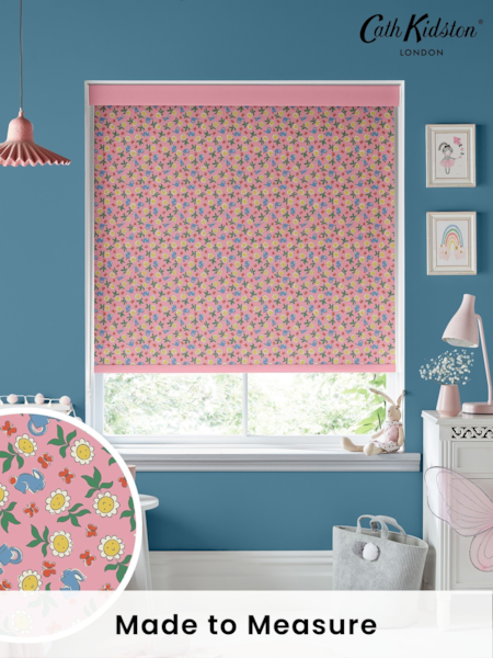 Cath Kidston Pink Kids Petal Flower Ditsy Made To Measure Roller Blinds (D15962) | £58