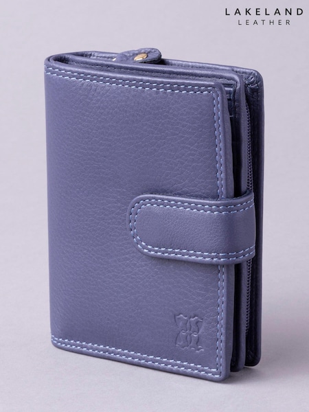 Lakeland Leather Purple Small Tab Purse (D16423) | £25