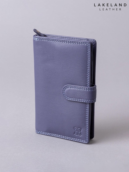 Lakeland Leather Purple Medium Tab Purse (D16430) | £30