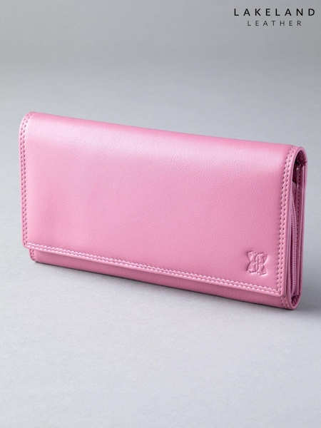 Lakeland Leather Mauve Pink Large Purse (D16438) | £35