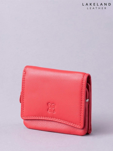 Lakeland Leather Red Small Flapover Purse (D16441) | £22