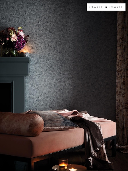 Clarke & Clarke Grey Impression Wallpaper (D16715) | £50