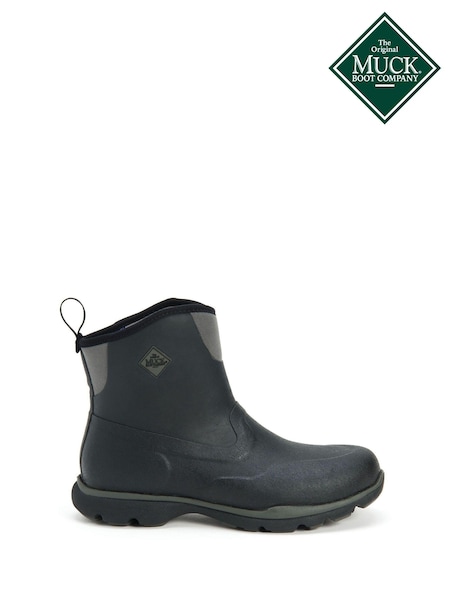 Muck Boots Excursion Pro Mid Pull-On Ankle Black Wellies (D16959) | £125