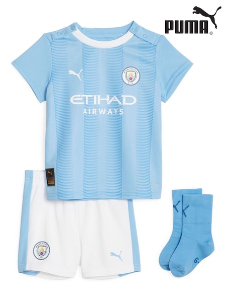 Puma Light Blue Manchester City Home 23/24 Babykit (D18183) | £45