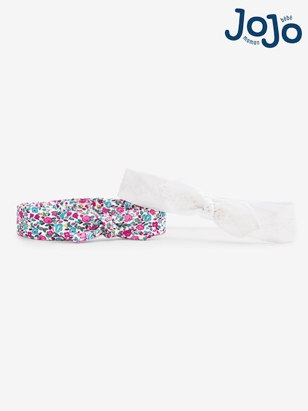 JoJo Maman Bébé Summer Ditsy 2-Pack Pretty Headbands (D18253) | £7