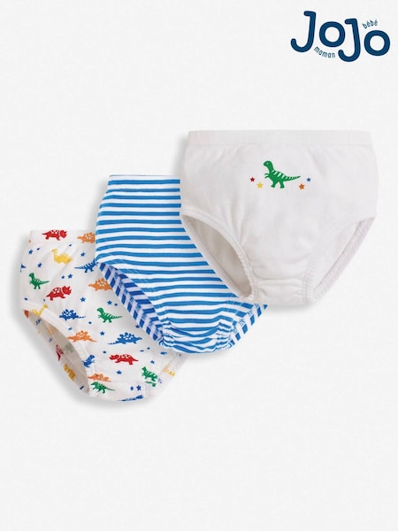 JoJo Maman Bébé Dinosaur 3-Pack Pants Set (D18321) | £12
