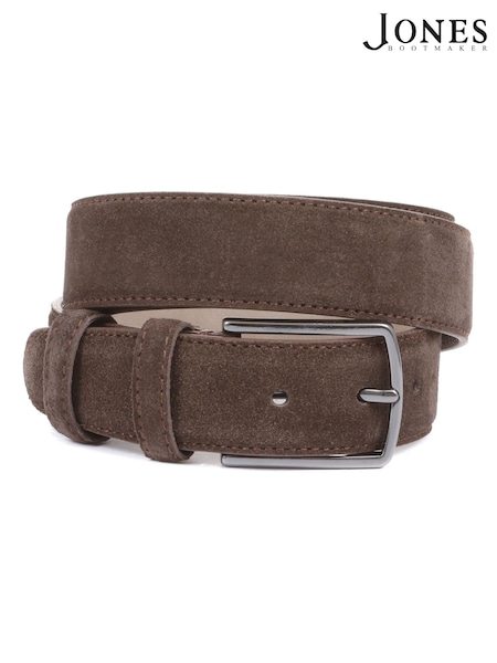 Jones Bootmaker Mens Upney Suede Leather Belt (D18764) | £40