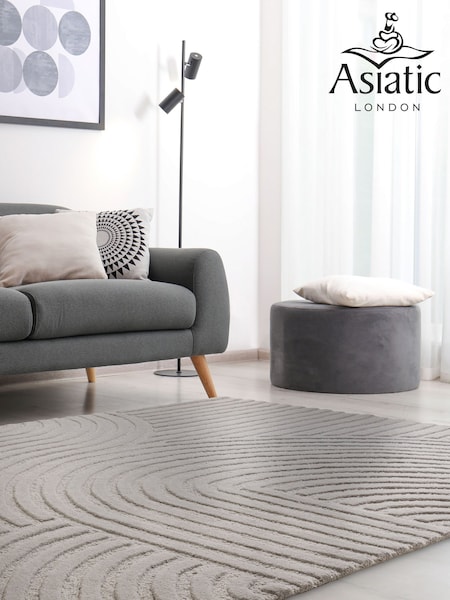 Asiatic Rugs Silver Hague Hand Woven Wool Rug (D19126) | £151 - £429