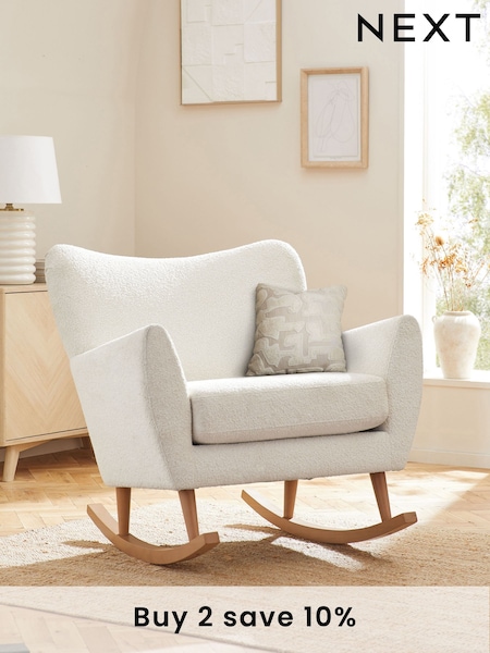 Oyster Snuggle Seat Wilson Rocking Chair (D19193) | £425