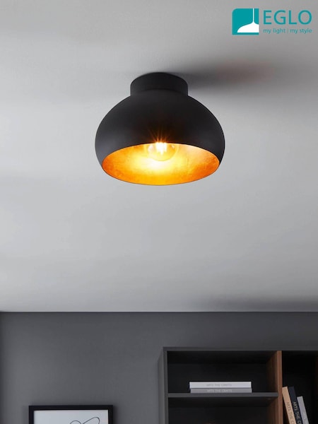 Eglo Black/Gold Mogano 2 D280cm Ceiling Light (D19964) | £45