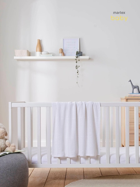 Martex Baby White Cellular 100% Cotton Blanket (D21202) | £18