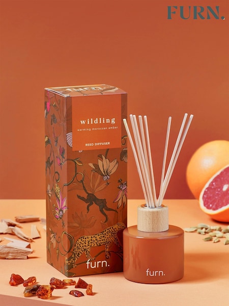 Furn Sienna Brown Wildlings Scented Reed Diffuser (D22952) | £17
