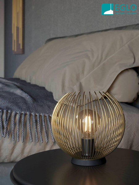 Eglo Gold Venezuela Spherical Table Lamp (D22972) | £54