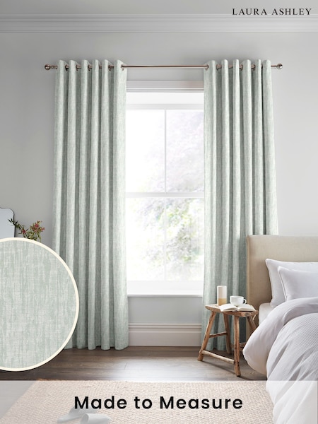 Laura Ashley Sage Ambrose Made To Measure Curtains (D24090) | £109
