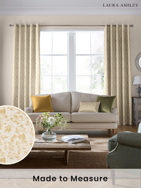 Laura Ashley Linen Churchstroke Made To Measure Curtains (D24097) | £100