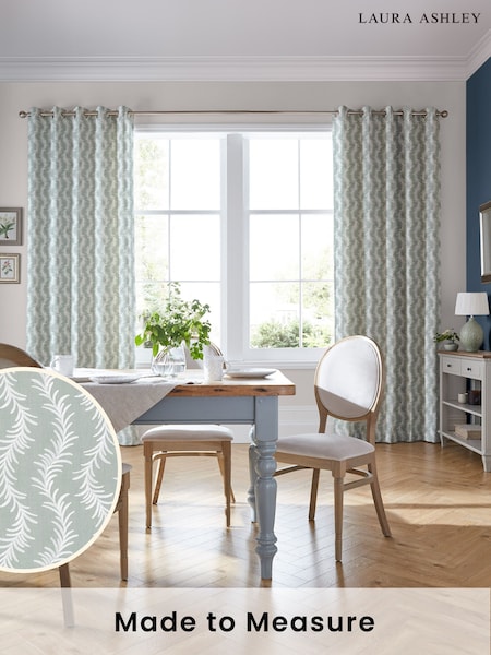 Laura Ashley Eucalyptus Dee Made To Measure Curtains (D24100) | £128