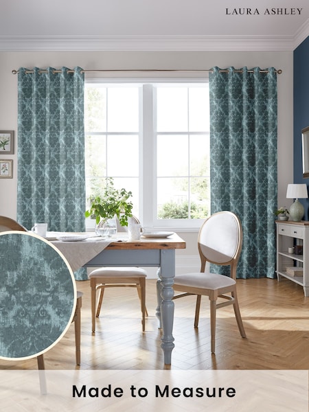 Laura Ashley Spruce Forden Made To Measure Curtains (D24107) | £109