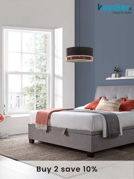 Kaydian Grey Accent Ottoman Bed (D27306) | £975 - £1,275