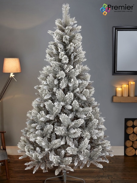 Premier Decorations Ltd Green Snowy Snow Tipped Fir 7ft Christmas Tree (D28133) | £138