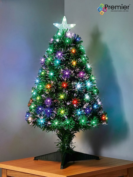 Premier Decorations Ltd 2.6ft Pre Lit Colour Changing Christmas Tree (D28140) | £85
