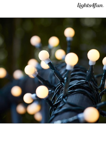 Lights4fun 40 Warm White Solar Berry Fairy Lights (D29568) | £20